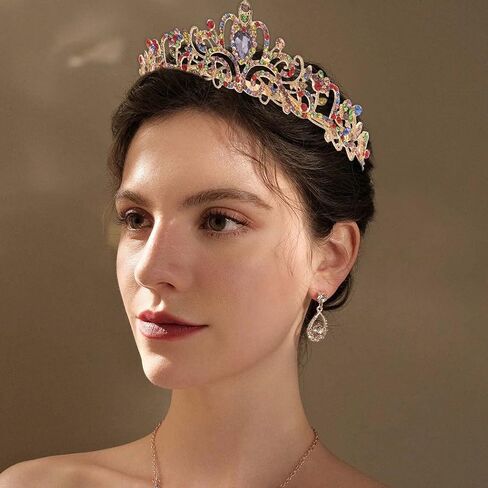 Kilshye Crystal Wedding Crowns and Tiaras Rhinestone Bridal Headband Prom Princess Headpiece for Women and Girls in Saudi Arabia