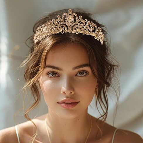 Kilshye Crystal Wedding Crowns and Tiaras Rhinestone Bridal Headband Prom Princess Headpiece for Women and Girls in Saudi Arabia