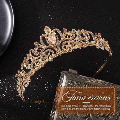 Kilshye Crystal Wedding Crowns and Tiaras Rhinestone Bridal Headband Prom Princess Headpiece for Women and Girls in Saudi Arabia
