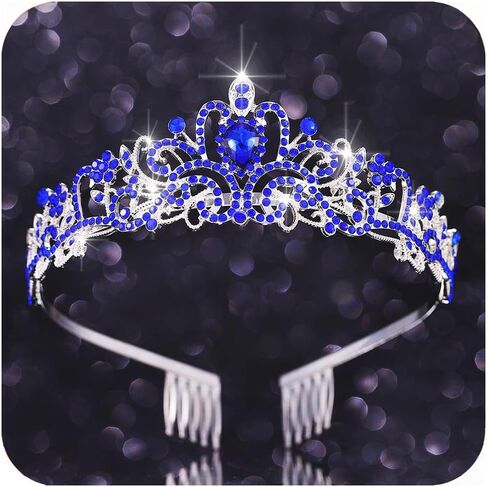 Kilshye Crystal Wedding Crowns and Tiaras Rhinestone Bridal Headband Prom Princess Headpiece for Women and Girls in Kuwait