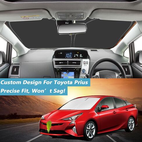 مظلة للزجاج الأمامي لسيارة Toyota Prius مخصصة لسيارة Toyota Prius 2010-2015 Hatchback (ليس لسيارة Prius C أو Prius V) in Kuwait
