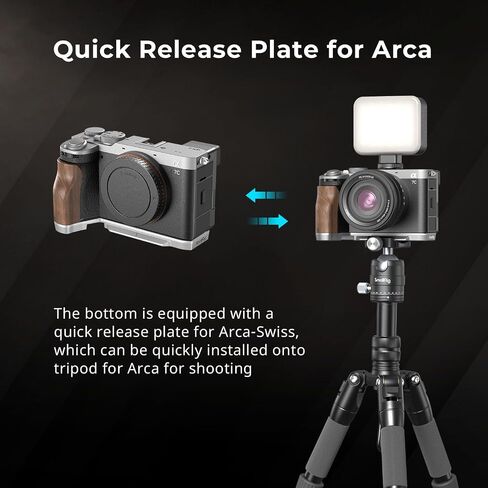 SmallRig A7C II / A7CR Handgrip L-Shape Grip for Sony Alpha 7C II/Alpha 7CR, Quick Release Plate for Arca, Lightweight Silicone Side Handle, for Quickly Switch on Tripods/Handheld Shooting - 4797 in Saudi Arabia