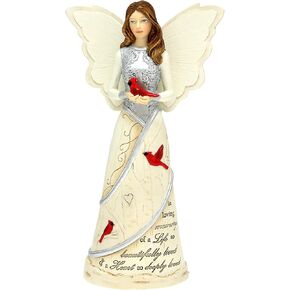 Pavilion Gift Company - in Loving Memory - 7.5" Angel Figurine in Memory Loss Bereavement Funeral Condolence Grief Cardinal Present
