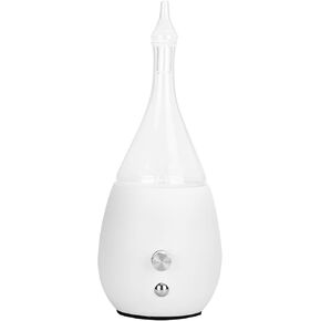 Vintage Pure Plant Glass Essential Oil Aromatherapy Diffuser 7 Colors Adjustable Mist Humidifier (BLACK)
