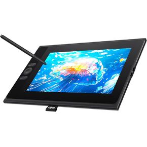 UGEE 15.4 inch Drawing Tablet with Screen，143% sRGB UE16 Computer Graphics Tablet with Full-Laminated Screen 8+1 Hot Keys 16K Level Pressure Battery-Free Stylus，Drawing Pad for PC/Windows/Mac/Android