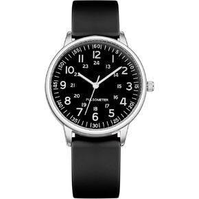Women's Quartz Watches Nurses and Doctors Ladies Luminous Easy Reader Watch Dial Silicone Watch Waterproof