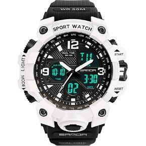 findtime Digital Watch Womens, Black Reloj para Mujer Waterproof Sports Running Watches for Women with 24 Hour Dual Time Stopwatch