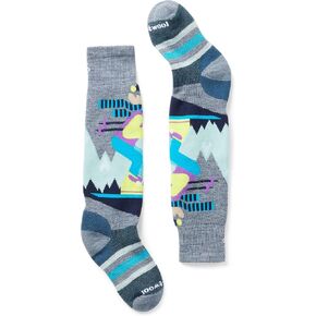 Smartwool Boys Full Cushion Mountain Moose Pattern Over The Calf Socks (Toddler/Little Big Kid)