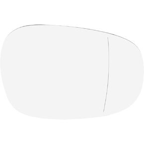 X AUTOHAUX Car Rearview Mirror Glass Replacement with Backing Plate Heated Right Passenger Side for BMW 135i 335i 328i 335d