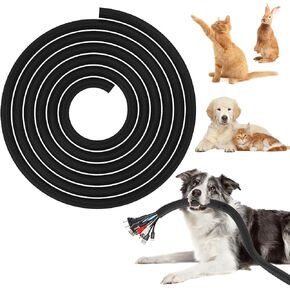 BUSOHA Wire Covers for Cords - 13ft Cord Protectors from Pets no chew,1/2inch Flexible Cable Management Sleeve,Cord Covers for Pets for USB, Power,Audio and Video Cords in Kuwait