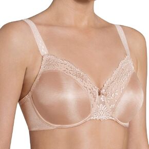 Triumph Ladyform Soft W Bra - Minimizing Bra for Women - Soft Full-Coverage Underwire Bra with All-Day Comfort - Sizes C-DDD