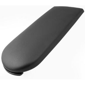 Black Leather Center Console Armrest Covers Caps with Latch Lip for Volkswagen VW Golf Jetta Bora MK4 GTI R32 / Polo 9N 9N3 / Passat B5 / Skoda Lavida/Beetle