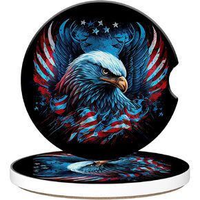 Vintage 80s Style Car Cup Holder Coaster, Car Coasters for Cup Holder, 2 Pack Retro Memphis Fashion Anti-Slip Absorbent Ceramic Car Cup Coasters with Finger Notch Cork Base for Women Men 2.56" in Kuwait