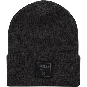 Hurley Men's Shifty Beanie - Lightweight Classic Double Layered Flat Knitted Bonnet Winter Hat for Men