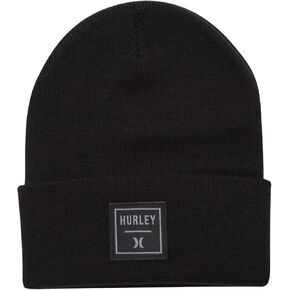 قبعة شتوية رجالية من Hurley - قبعة شتوية كلاسيكية خفيفة الوزن ومزدوجة الطبقات ومسطحة للرجال