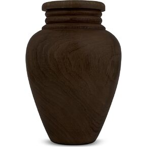 الجرار الخشبية للرماد البشري للبالغين من الذكور والإناث - جرة حرق الجثث من الخشب الطبيعي للرماد البشري للرجال والنساء، الجرار الجنائزية الكبيرة للبالغين - امرأة سمراء داكنة in Kuwait