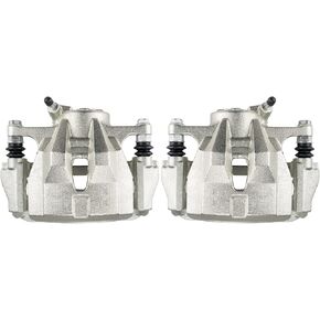 Front Brake Caliper 19B3434 + 19B3435 Replacement For 2009-2019 Corolla, 2009-2013 Matrix 1.8L, 2008-2014 xD, 2009-2010 Vibe 1.8L, Pair Set of 2 Front Driver and Passenger Side