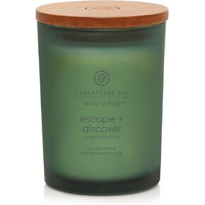 Chesapeake Bay Candle Mind & Body Medium Jar Candle, Nourish + Renew (Coconut & Sandalwood)