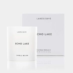 Lake & Skye Echo Lake Candle - Vegan Fragrance Collection, 100% Soy Base, Cruelty Free (8 oz), 50 Hour Burn Time - Floral and Woody