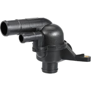 X AUTOHAUX PEM101050 Engine Coolant Thermostat Housing Assembly for Land Rover Freelander 2002-2005
