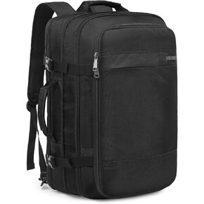 Laptop Travel Backpacks for Men Waterproof 17 Inch Computer Backpack with USB Charging Port Large Expandable Carry on Luggage Backpack Women Personal Item Travel Backpack for Airplanes (Green)