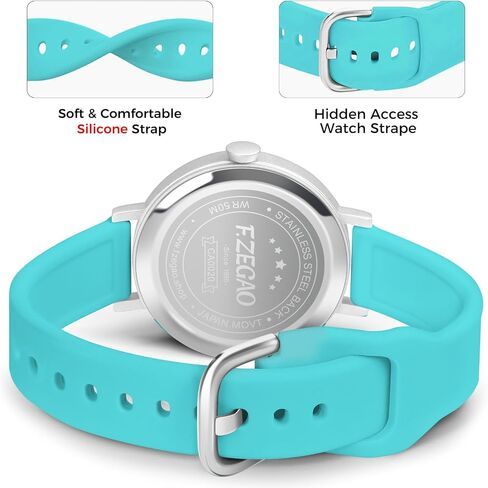 Nurse Watch for Medical Doctor Professionals Student Easy Read Dial with Luminous 24 Hours Red Second Soft Thin Silicone Band 50M Waterproof in Saudi Arabia