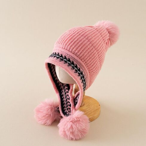 XYX Winter Warm Elastic Soft Ear Protection Knitted Sherpa Ski Hats Fleece Lined Peruvian Cover Ears Beanie Hat in Saudi Arabia