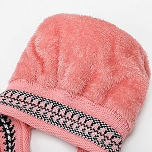 XYX Winter Warm Elastic Soft Ear Protection Knitted Sherpa Ski Hats Fleece Lined Peruvian Cover Ears Beanie Hat in Saudi Arabia