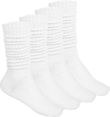 زوجان من الجوارب المترهلة للنساء من Bewudy، جوارب طويلة حتى الركبة، جوارب طويلة ناعمة، حزمة جوارب طويلة مترهلة in Kuwait