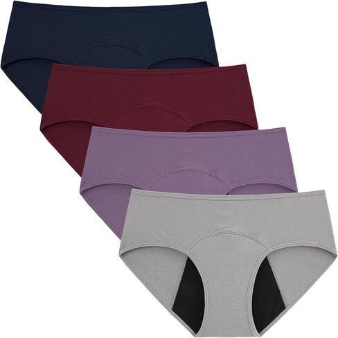 INNERSY Women's Period Underwear Hipster Postpartum Leakproof Protective Menstrual Panties 3-Pack in Saudi Arabia