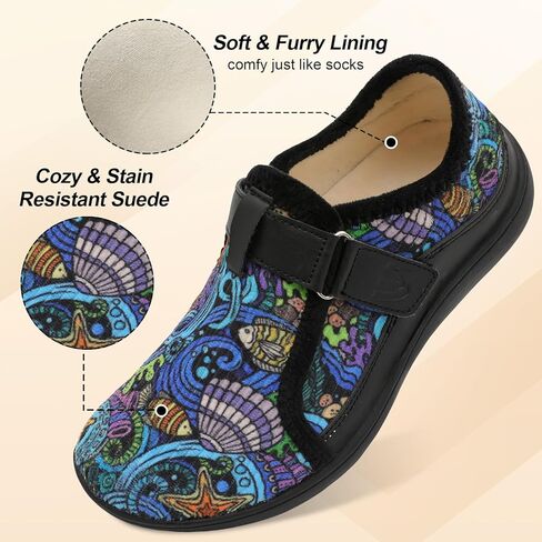 Spesoul شباشب نسائية واسعة قابلة للتعديل أحذية منزلية داخلية وخارجية شباشب بيرفوت أحذية مشي مريحة وذمة منتفخة أحذية لمرضى السكري in Kuwait