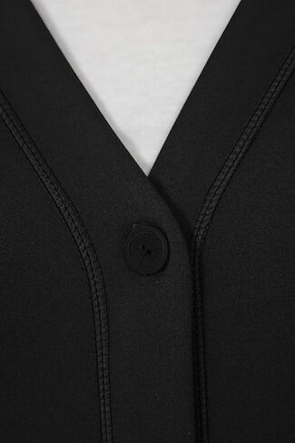 سترة صوفية للنساء من Healing Hands Scrubs Becca برقبة على شكل حرف V - أسود - مقاس XXX-Large in Kuwait