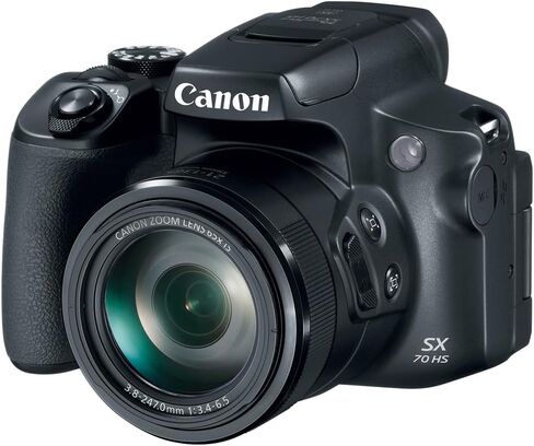 حزمة كاميرا PowerShot SX70 HS بدقة 20.3 ميجابكسل من Canon مع حقيبة كاميرا Deco Gear، وعبوتين بديلتين Vivitar LP-E12، وبطاقة ذاكرة Lexar سعة 128 جيجابايت SDXC، ومجموعة برامج التحرير الاحترافية TechSmart in Saudi Arabia