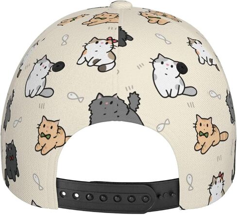 Cat Baseball Cap Adjustable Snapback Trucker Caps Casual Sun Hat Anime Hats for Women Men Teens in Saudi Arabia