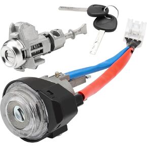 Front Left Door Lock Cylinder Set Ignition Switch Ignition Lock Cylinder Switch with 2 Keys Fit for Hyundai Elantra 2011-2015,Replace 81910-3XA00 81970-3XA00