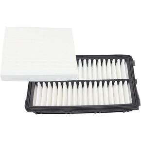 XQSMWF Engine Air Filter Cabin Air Filter with Activated Carbon Compatible With Kia Sorento K5 Sportage 2021-2024 Compatible With Hyundai Santa Cruz Fe Sonata Tucson 2023 2024 28113-L1000 97133-L1000