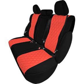 FH Group Custom-Fit Seat Covers for 2021-2024 Nissan Rogue, Car Seat Covers Rear Seat Set, Red Neoprene Seat Covers, Waterproof Car Seat Cover, Car Seat Covers for SUV, Nissan Accessories
