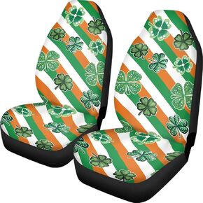 INSTANTARTS Sunflower with Sloth Print Car Seat Covers for Women, 2 Piece Front Seat Only Cars Seat Protetors Cover, Universal Fit Bucket Vehicles Seat Covers for Most Cars, Sedan, Truck, Van