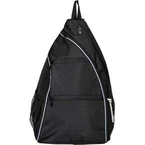 Franklin Sports Padel Bag - Men's + Women's Paddle Tennis Padel Sling Bag Backpack - Adjustable Size Equipment Bag for Padel + Paddle Tennis - Gray