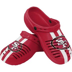 FOCO New York Jets NFL Mens Team Stripe Clog with Strap - XL