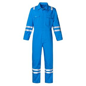 Men's Work Coverall High Visibility Overalls Mechanics Coveralls Workwear Jumpsuit with Multi Pockets, Navy, XL