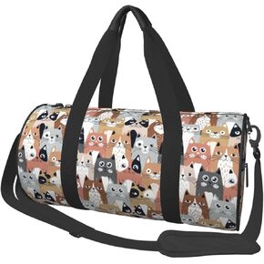 Golden Dogs Animal Paws Sports Gym Bag Travel Duffel Bag Shoes Compartment For Men Women Foldable Lightweight Yoga Gym Sports Bag