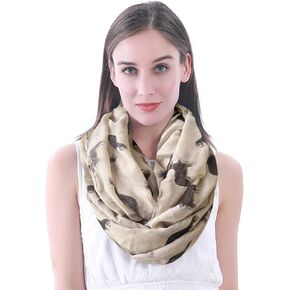 Bernese Mountain Dog Print Women's Infinity Scarf Lightweight