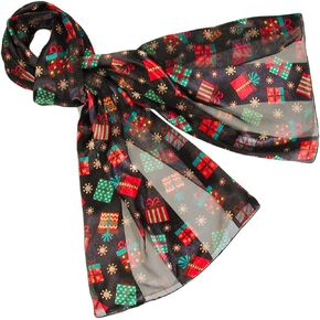 Colorful Gift Boxes Christmas Holiday Scarves with Gift Box Option