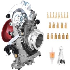 KIPA Carbuertor for 520 525 400 540 RFS EXC SX Suzuki DRZ400 GRSXR750 GSXR 1100 CRF450 Dirt bike, Replace for FCR 39 Flat Side Carburetor 39mm, OEM # 59031001300