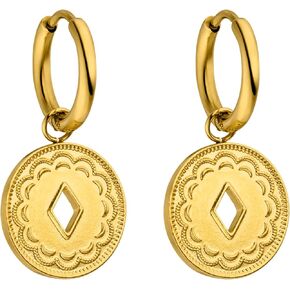 PURELEI® Lolani Earrings – 18K Gold plated stainless steel jewelry – Water-resistant earrings for women – 0,55 inch diameter – Fashion jewelry for your individual look