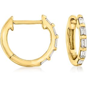 RS Pure by Ross-Simons 0.15 ct. t.w. Diamond Huggie Hoop Earrings in 14kt Yellow Gold