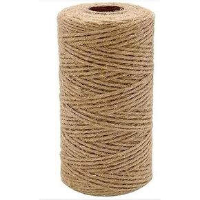 1/4 in (6 mm) X 328 Ft (100 Meters) Natural Sisal Hemp Rope Heavy Duty Thick Twine for Cat Scratcher Post Tree, Garden, Binding, Crafts Packing Material