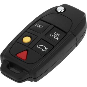 X AUTOHAUX 433MHz LQNP2T-APU Keyless Entry Remote Ignition Transponder Key Fob for Volvo XC90 2004-2014 for Volvo XC70 2004-2007 5 Buttons