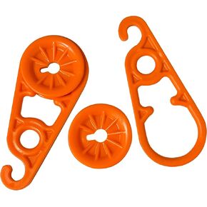ACCUSHARP Super Snaps Tarp Clips for Outdoor Camping, Tent, Awning, Banner, Cover, Tarps, and Plastic Sheeting, Grommet Replacement, 15 Pieces